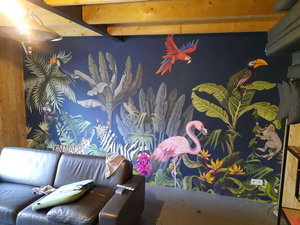 Kolorowe zwierzęta z dżungli