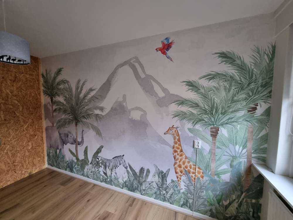 Różne zwierzęta w dżungli