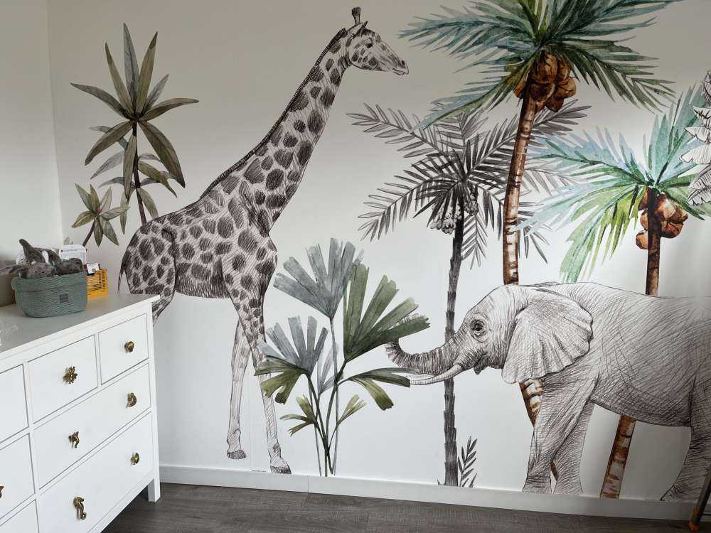 Szkic dzikich zwierząt