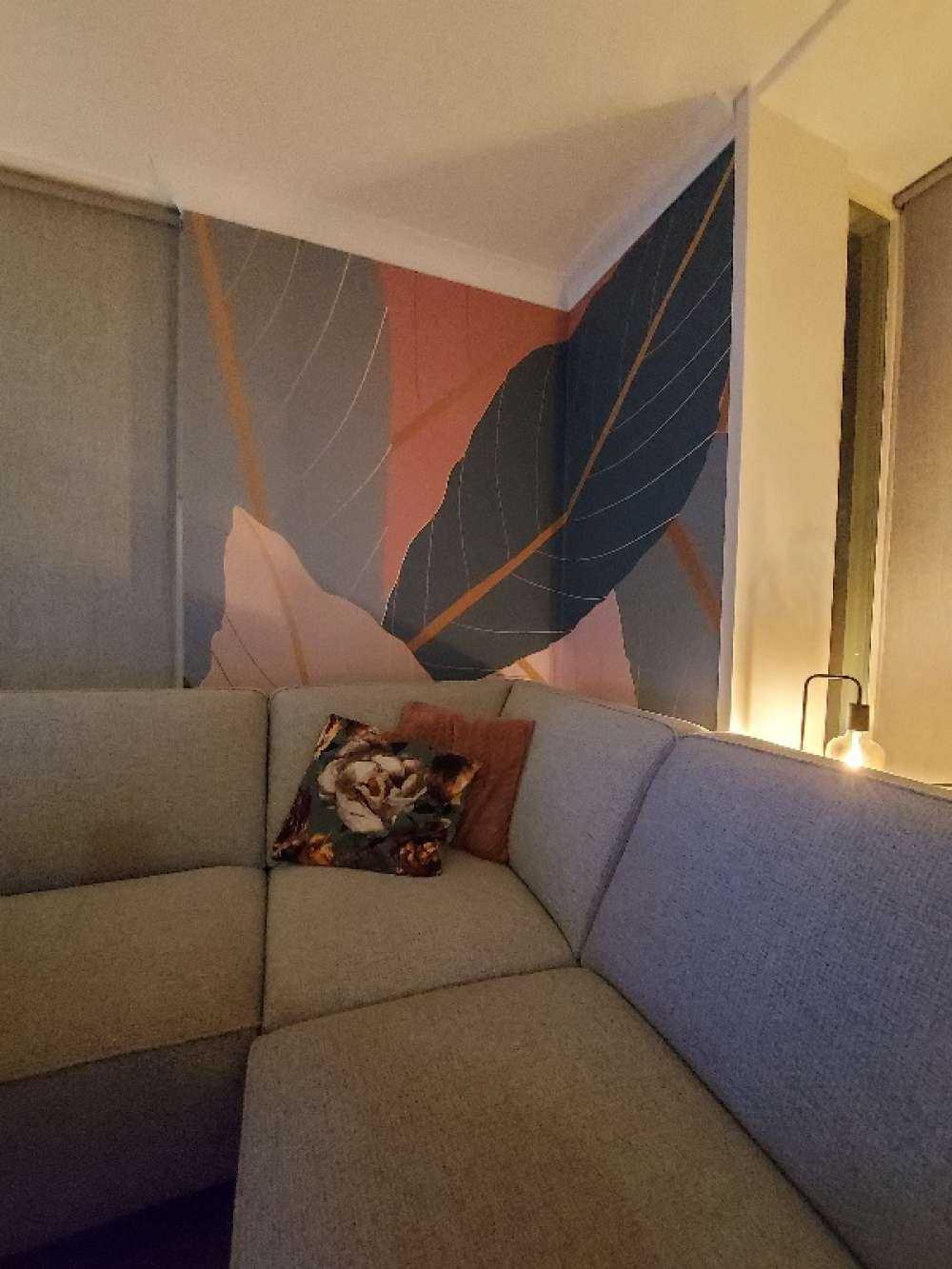 Liście tropikalne z dodatkiem złota