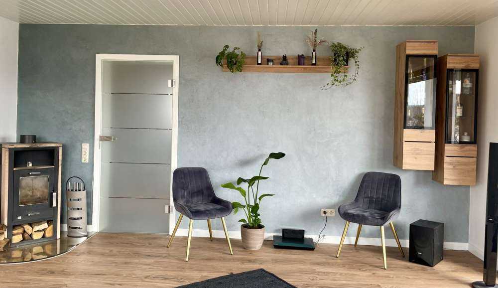 Beton z odcieniami zieleni