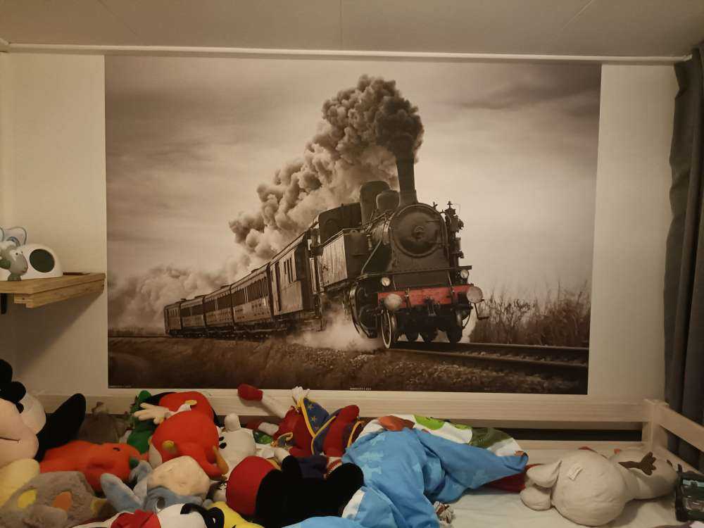 Stary pociąg parowy