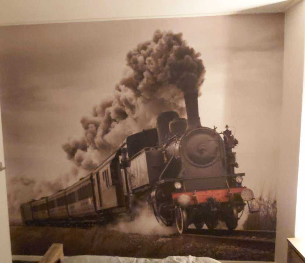 Stary pociąg parowy