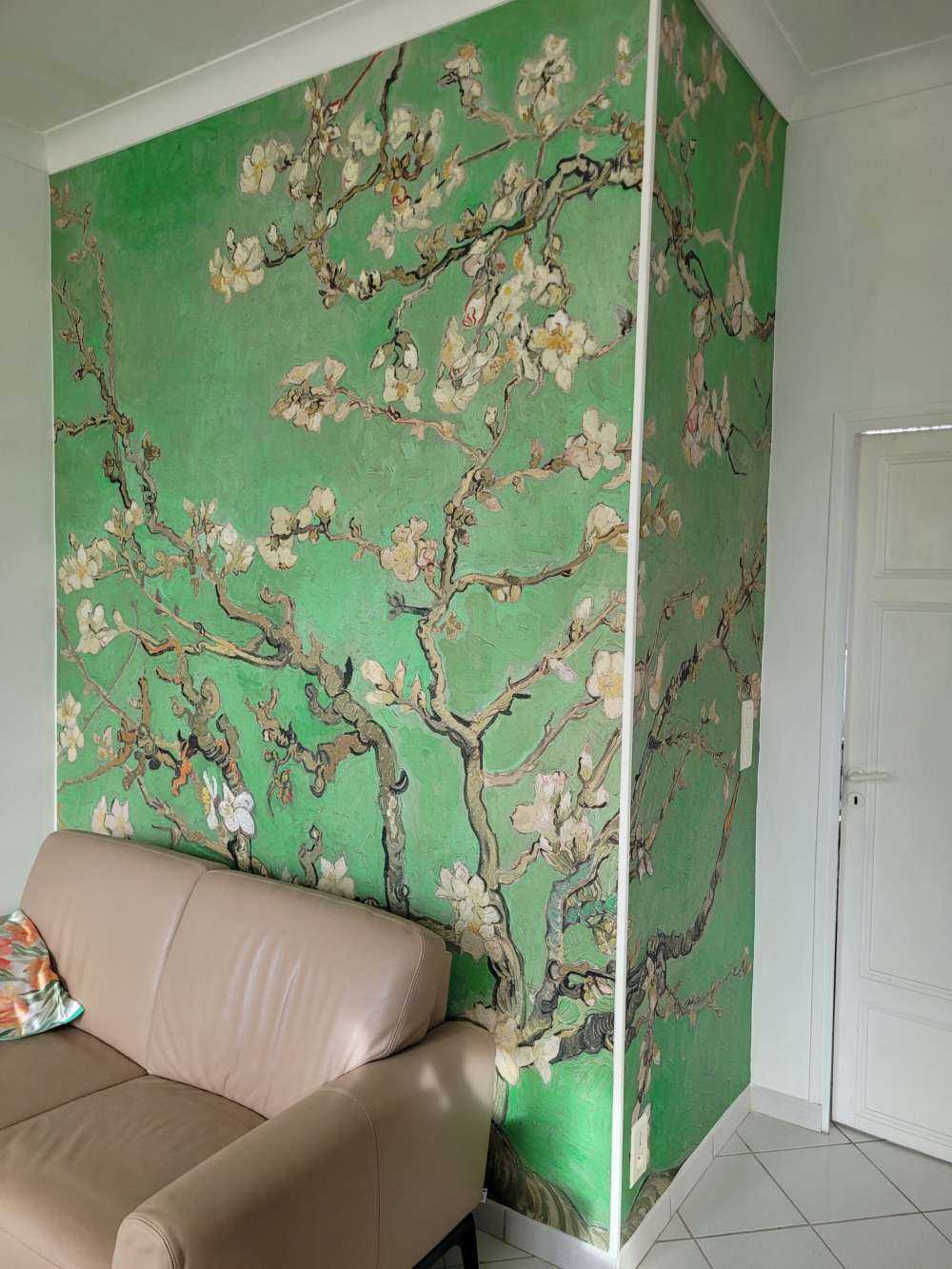 Wiosenny kwiat migdałowca