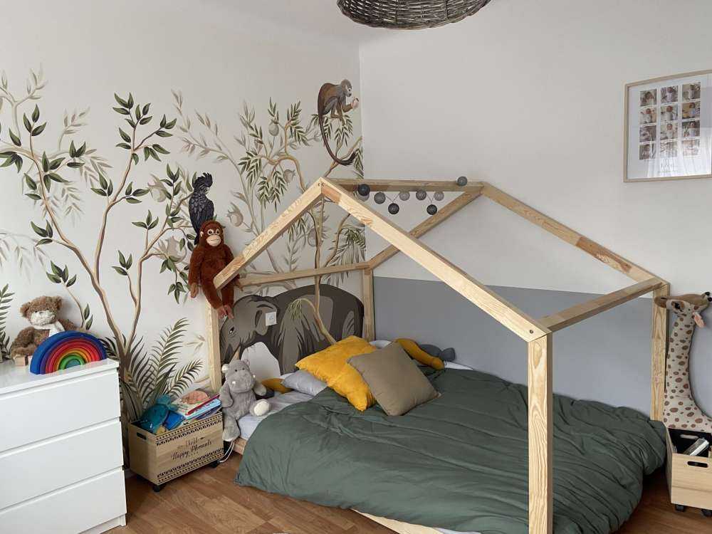 Narysowane zwierzęta w dżungli