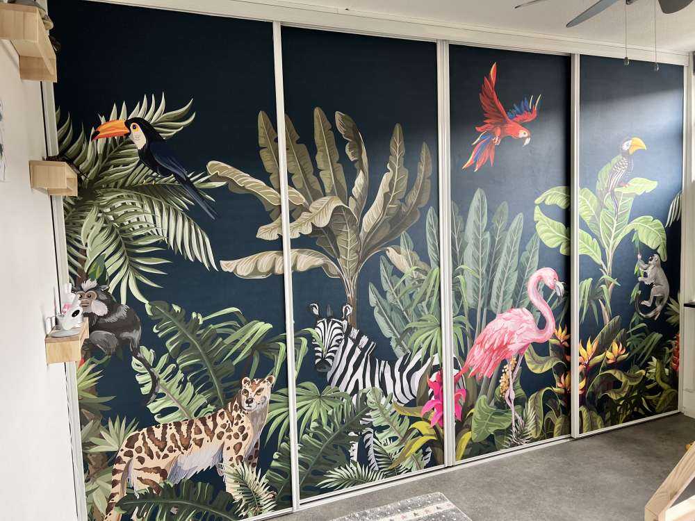 Kolorowe zwierzęta z dżungli