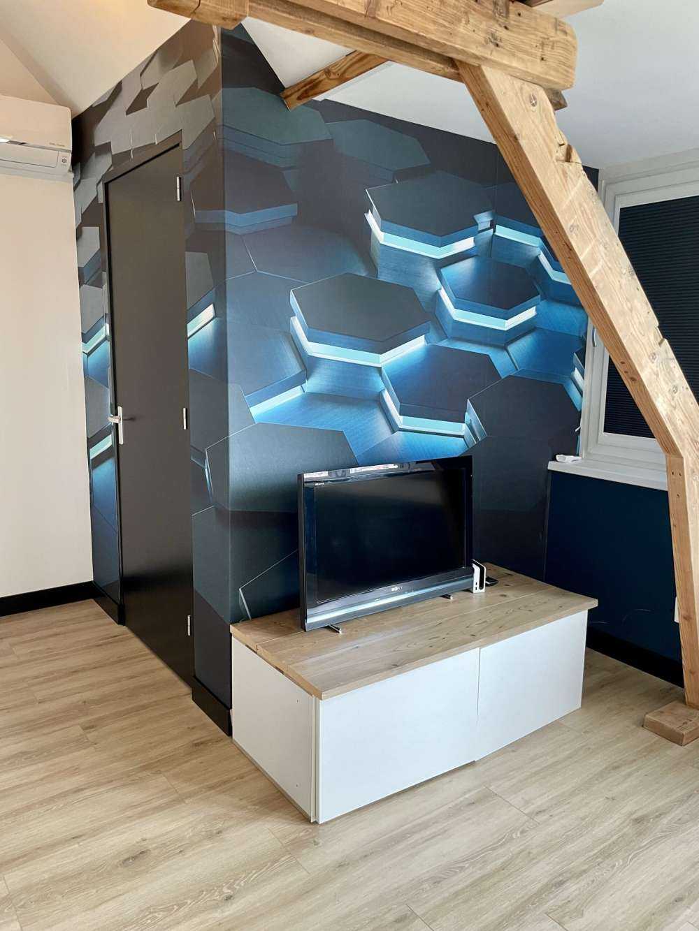 Podświetlane sześciokąty 3D