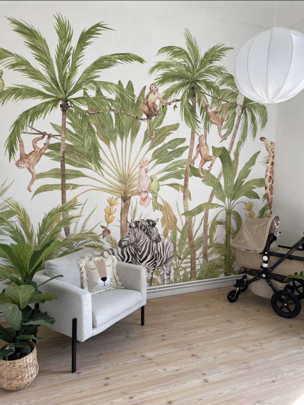 Akwarelowe zwierzęta z dżungli