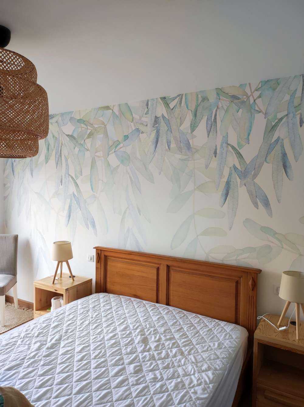 Pastelowe liście akwarelowe