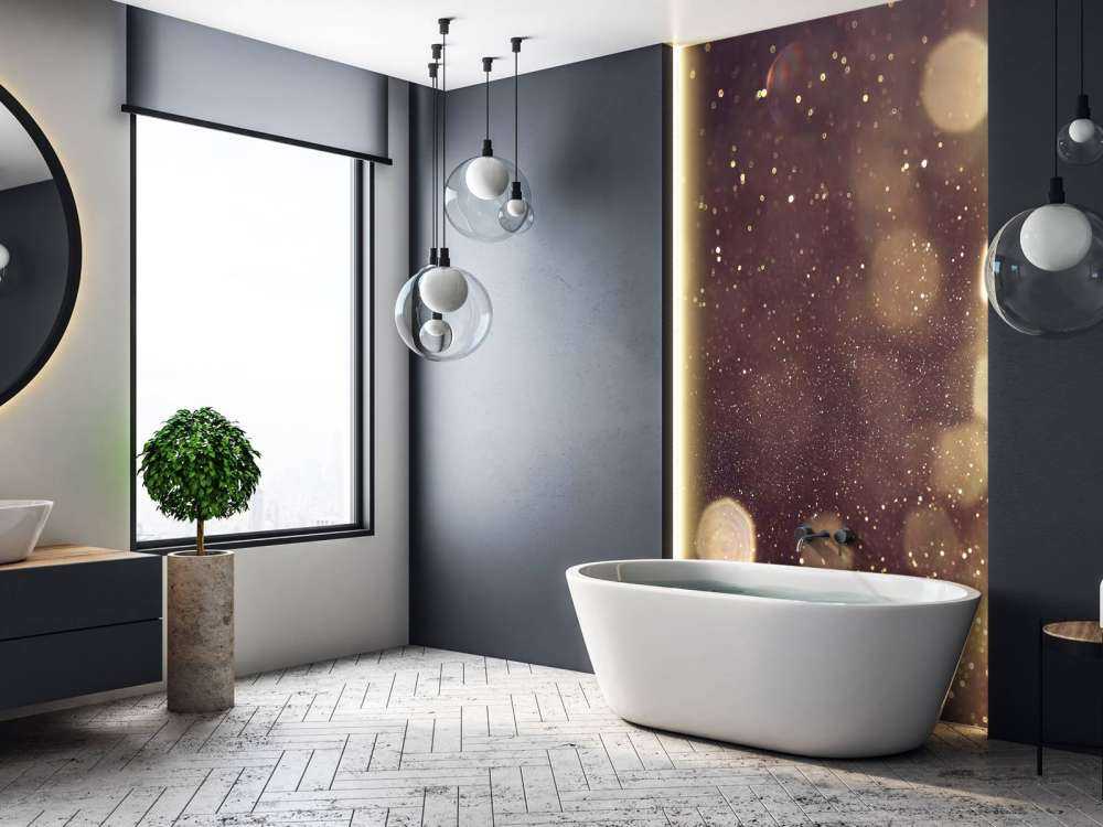 Abstrakcyjne światła z brokatem