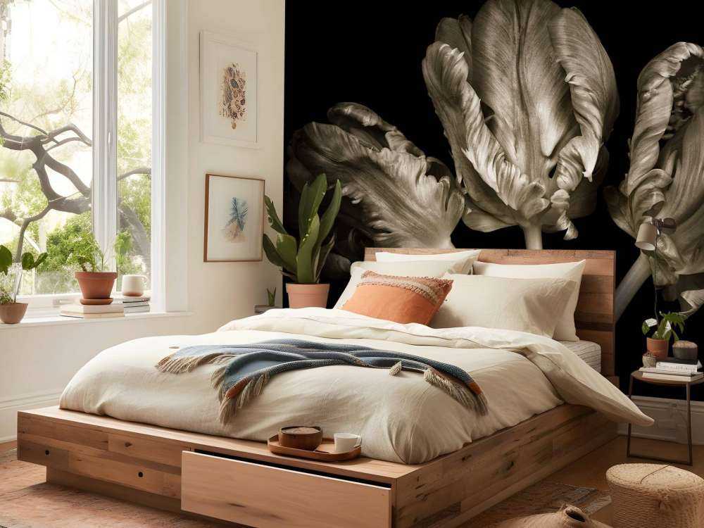 Trzy rokokowe tulipany