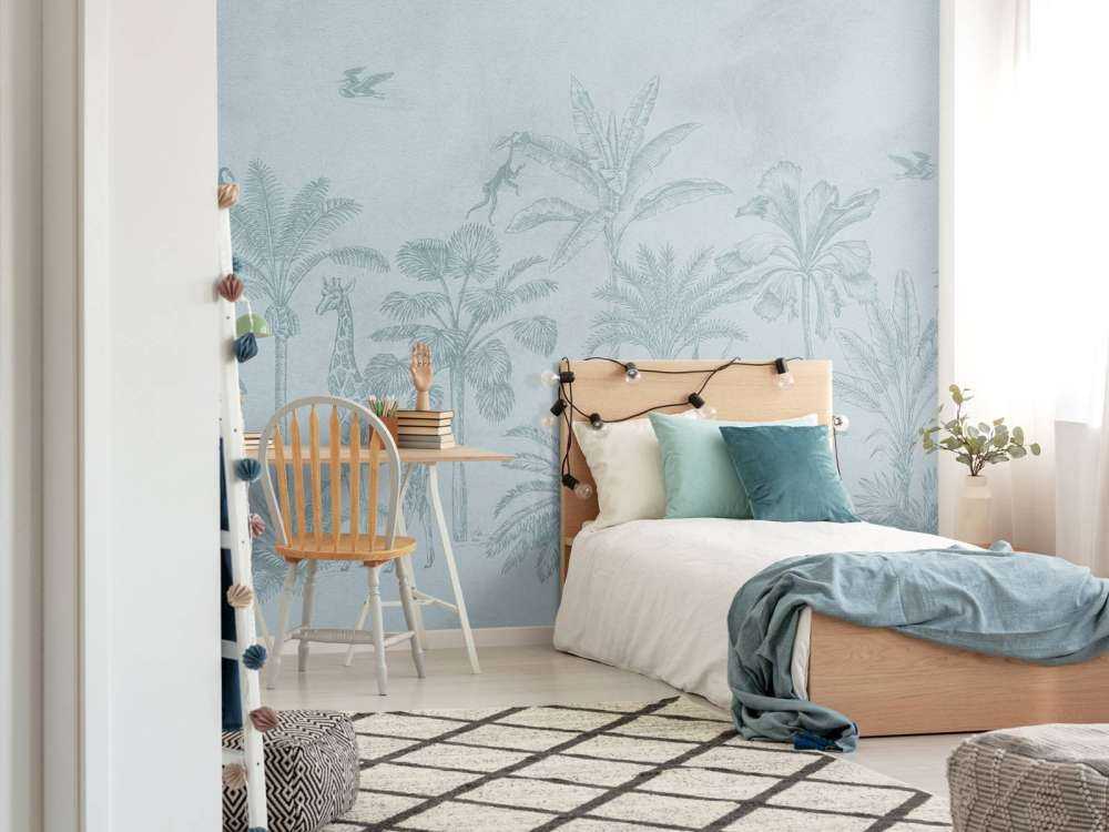 Tropikalne zwierzę dżungla niebieski