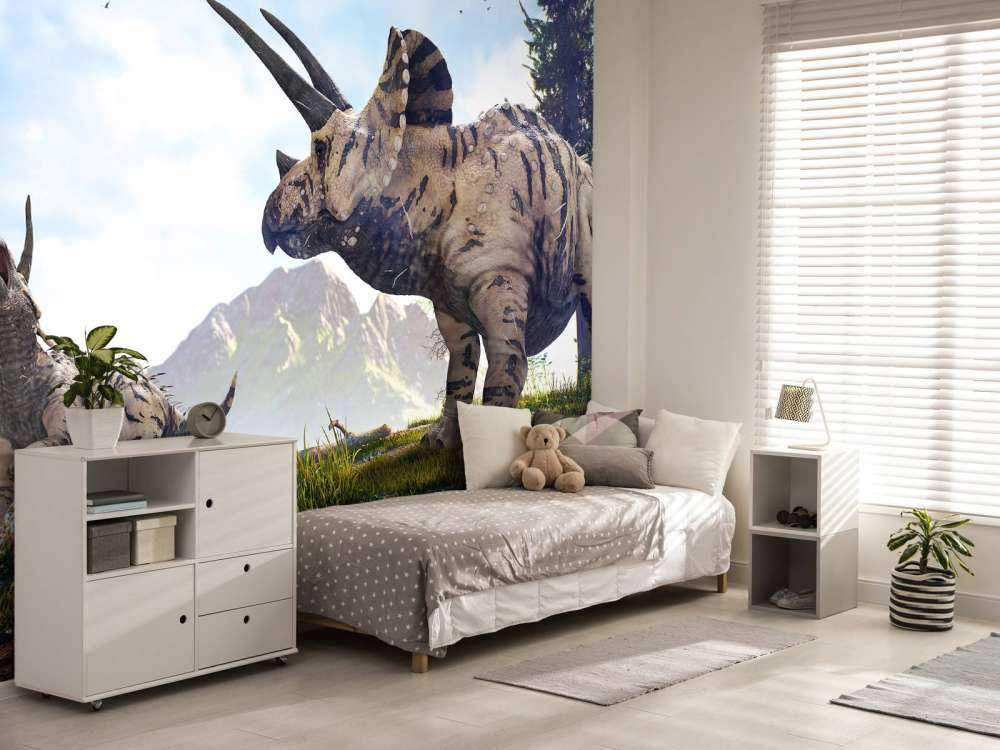 Dinozaury spacerujące po przyrodzie