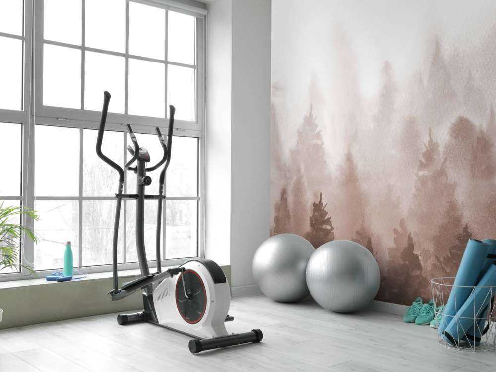 Las wykonany akwarelą