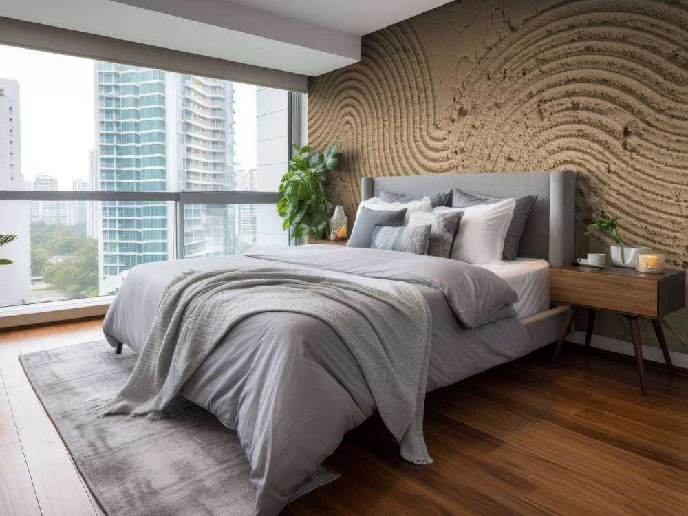 Sztuka strukturalna w kolorze złotego brązu