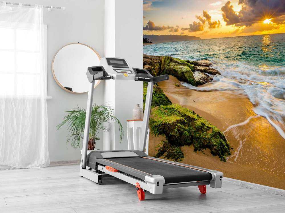 Piękny hawajski zachód słońca