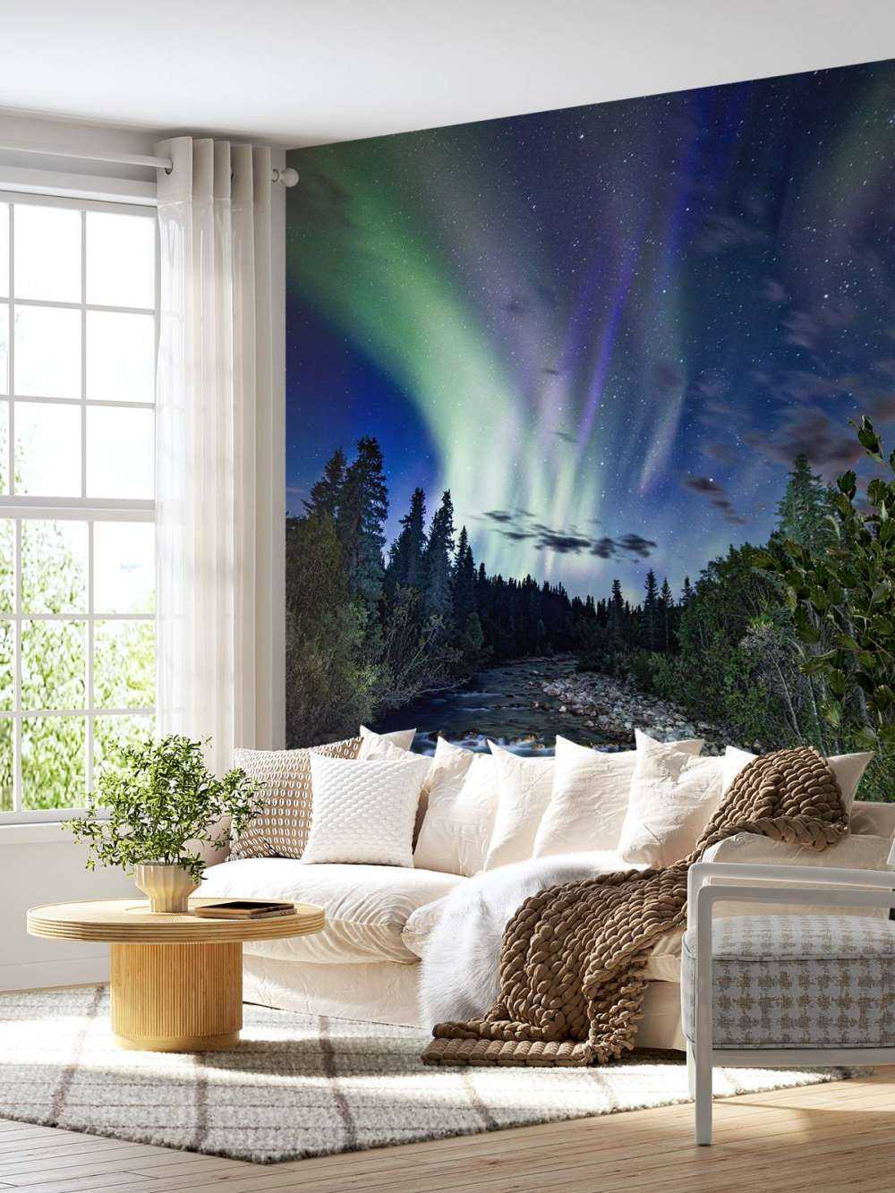 Brooklet podczas światła północnego