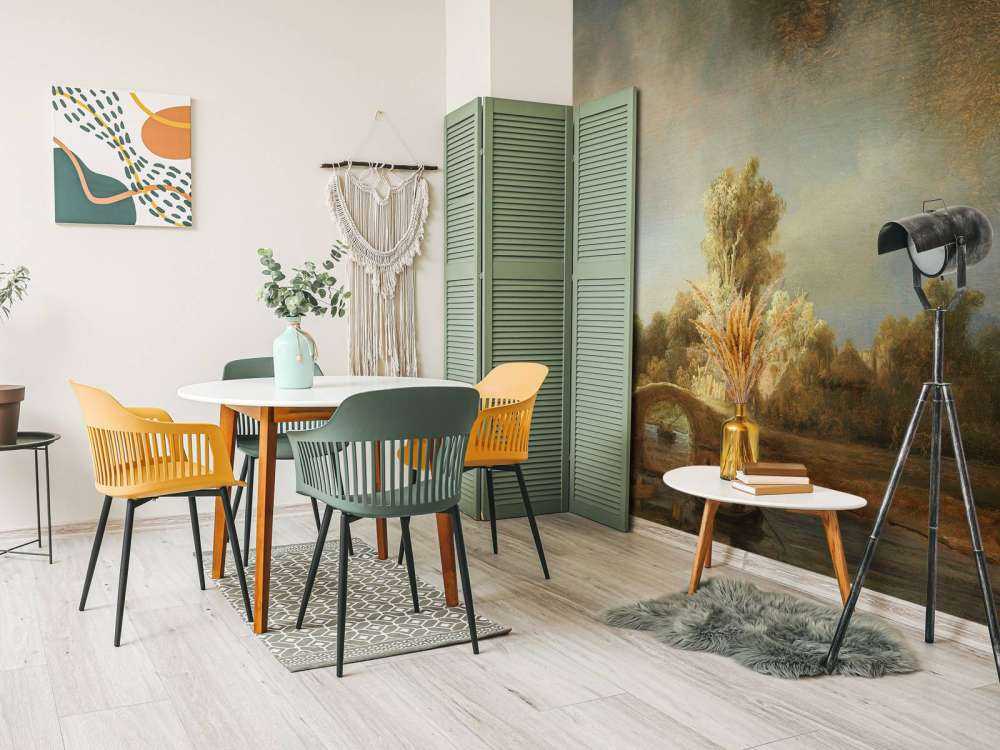 Krajobraz z kamiennym mostem