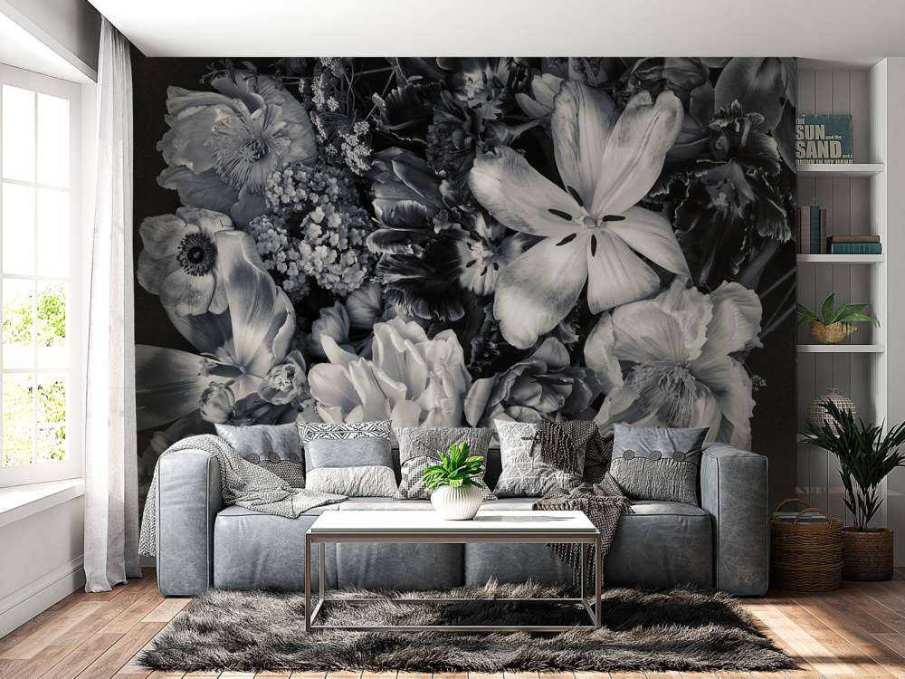 Bukiet różnych kwiatów