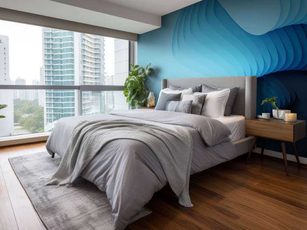 Abstrakcyjny błękit