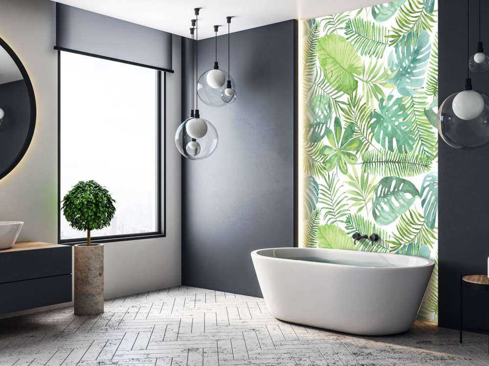 Tropikalne liście akwarelowe