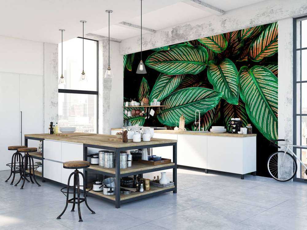 Abstrakcyjne zielone liście