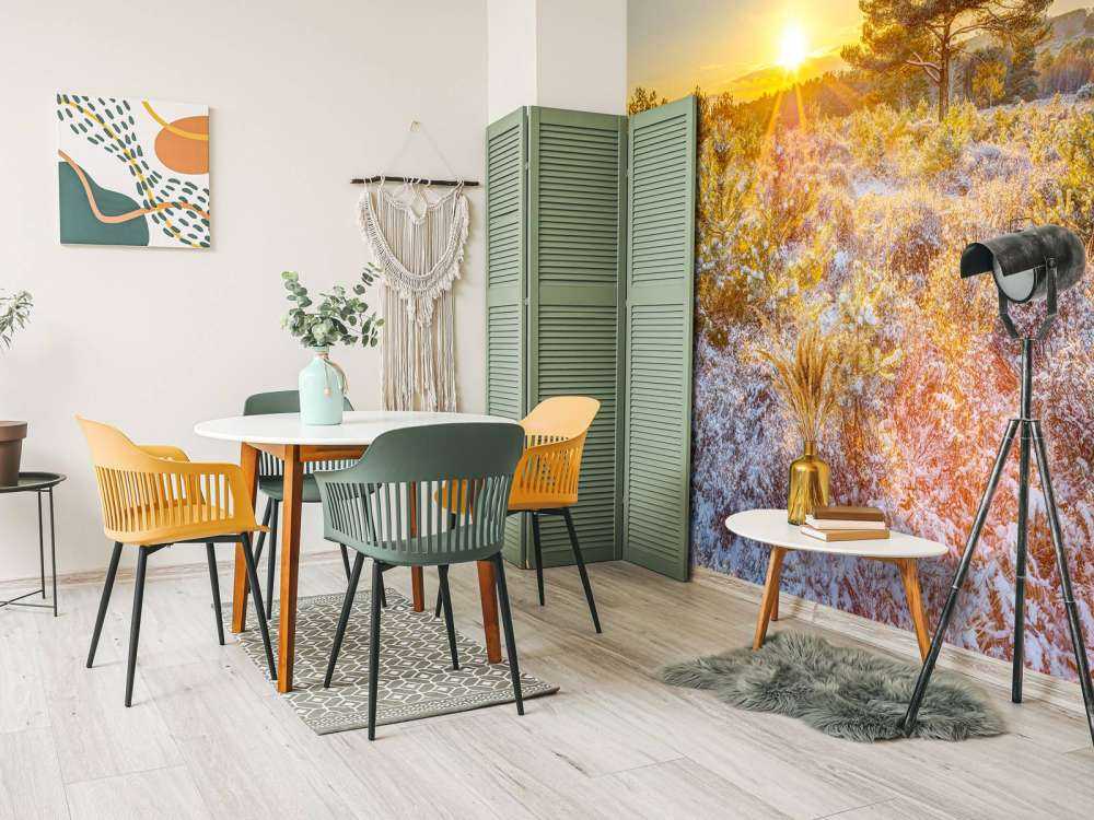 Zimowy zachód słońca