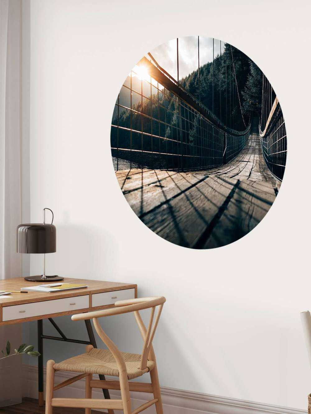 Most wiszący stalowy