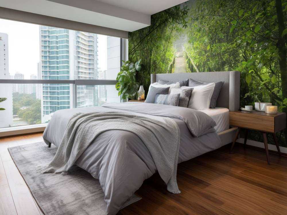 Zielona, mglista dżungla