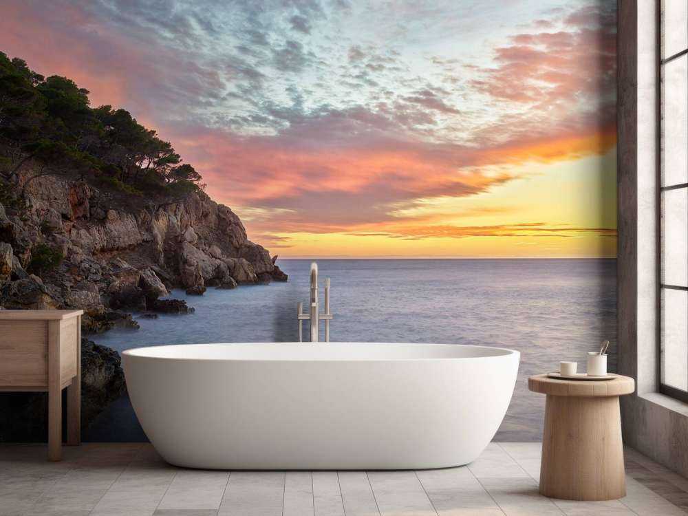 Kolorowy zachód słońca