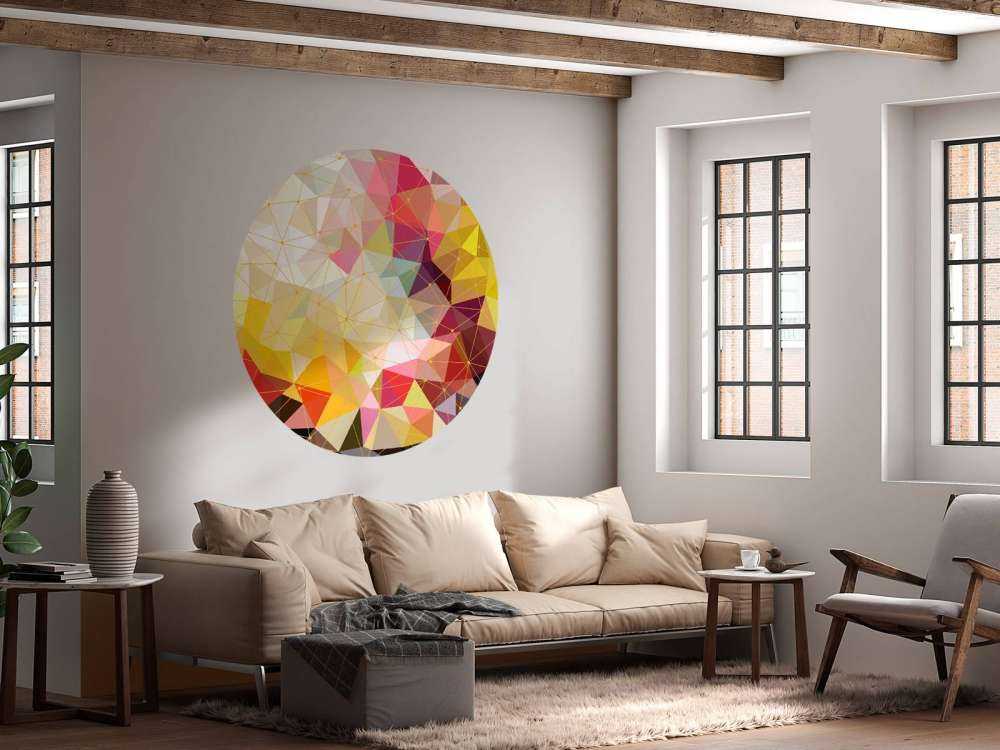 Druk kolorowych trójkątów