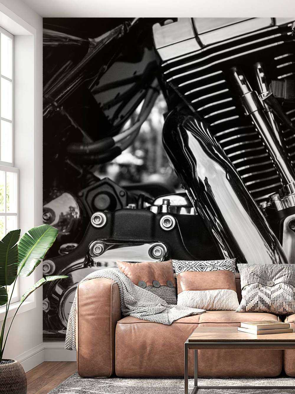 Błyszczący blok silnika