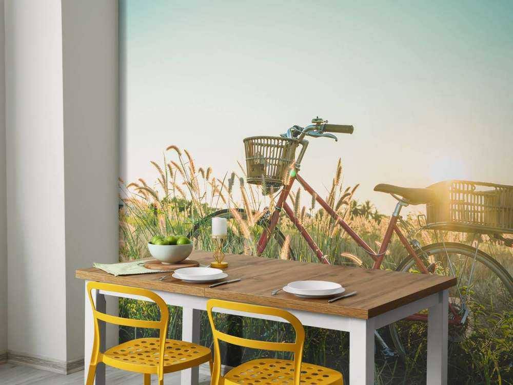 Czerwony rower zabytkowy