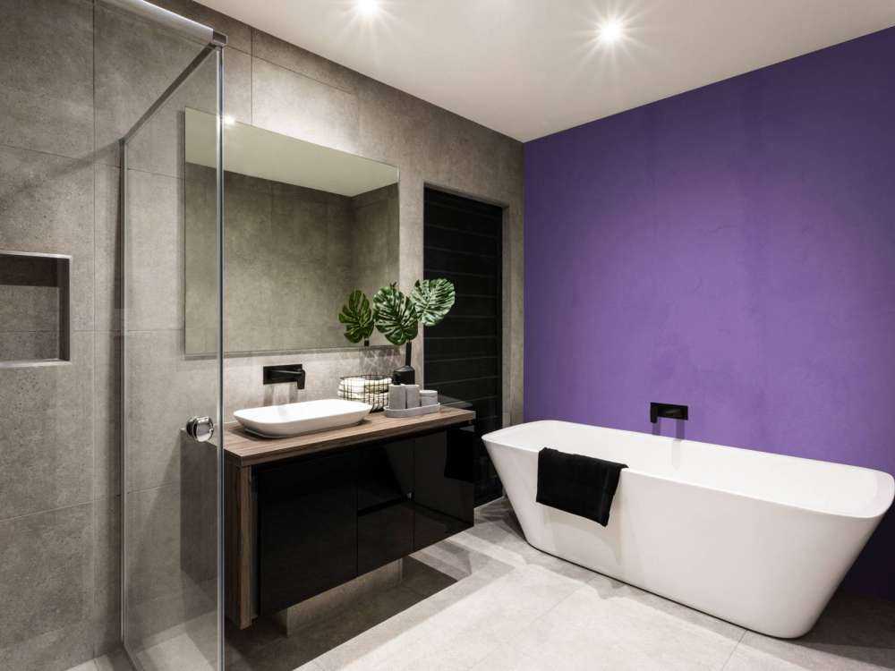 Fioletowy, liliowy beton