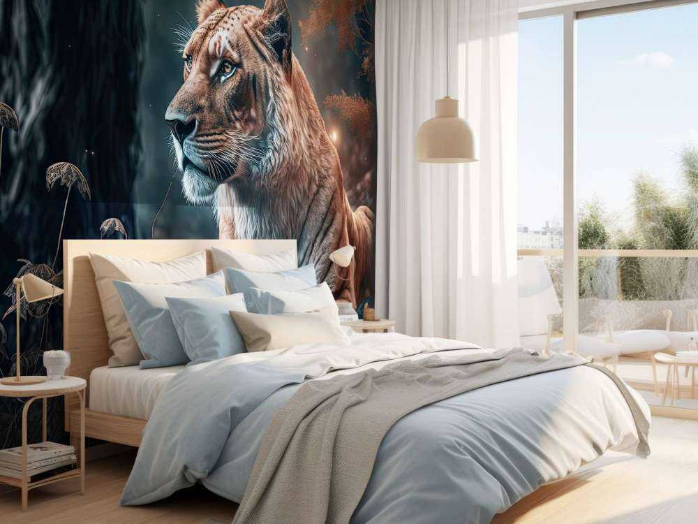 Ilustracja przedstawiająca lwa