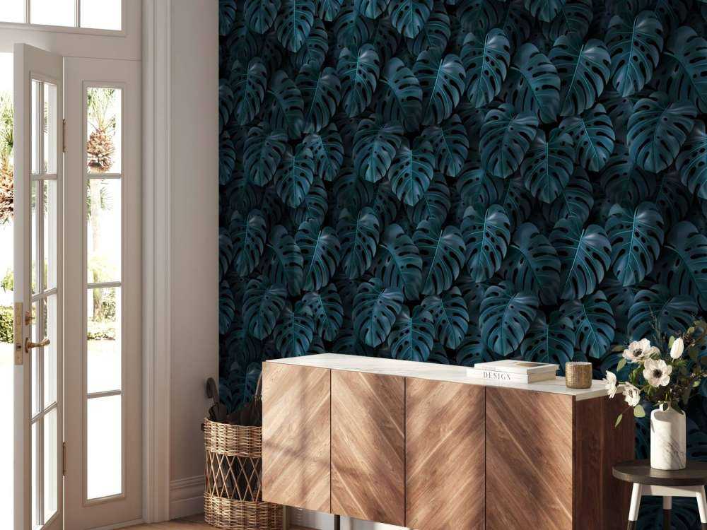 Tropikalna zieleń liści Monstery