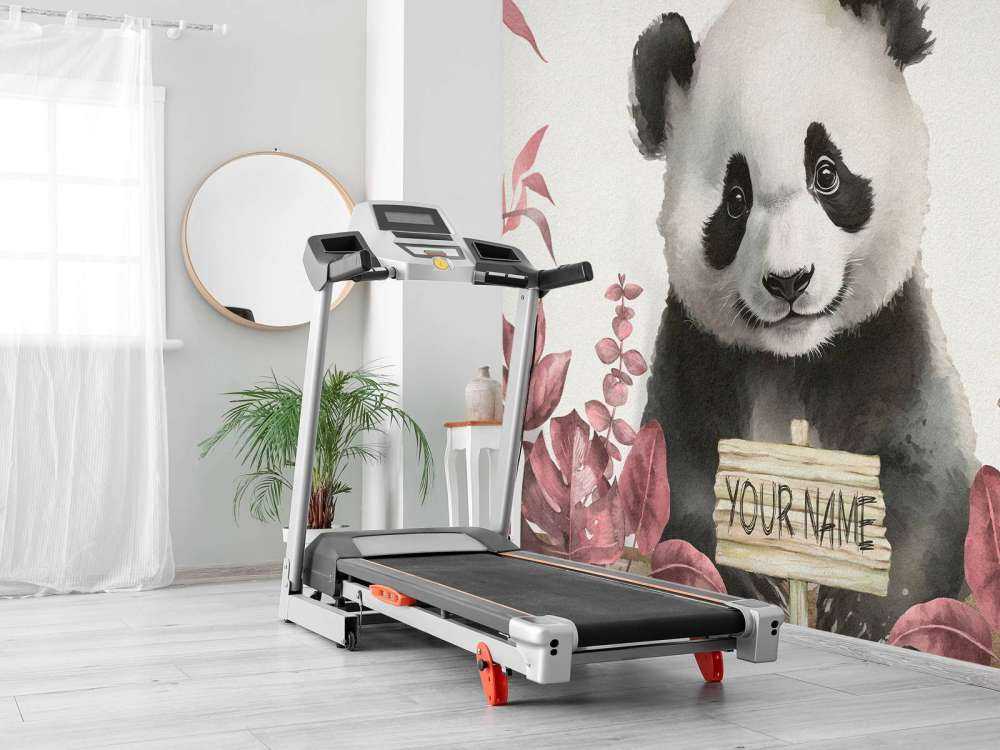 Mała panda w dżungli różowa