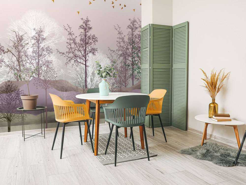 Krajobraz z drzewami