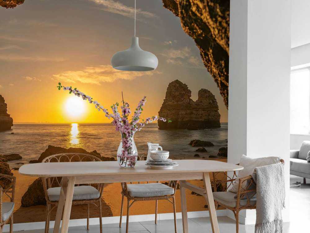 Wschód słońca z jaskini