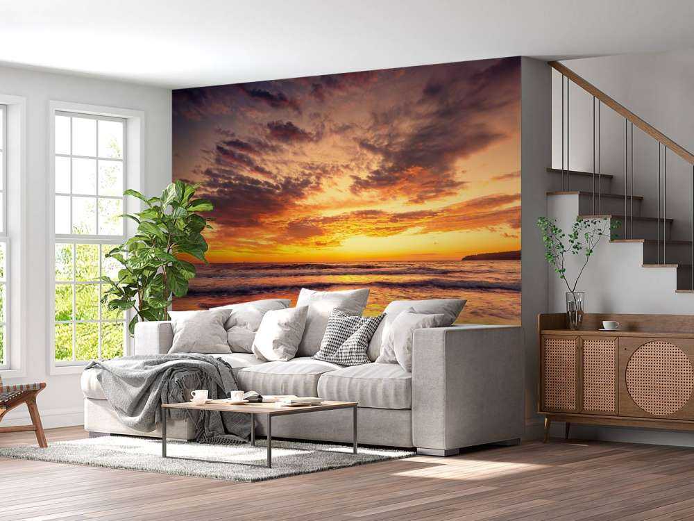 Piękny wschód słońca