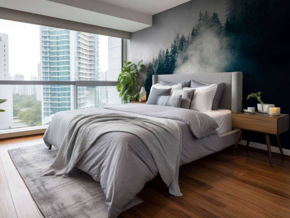 Mglisty alpejski poranek