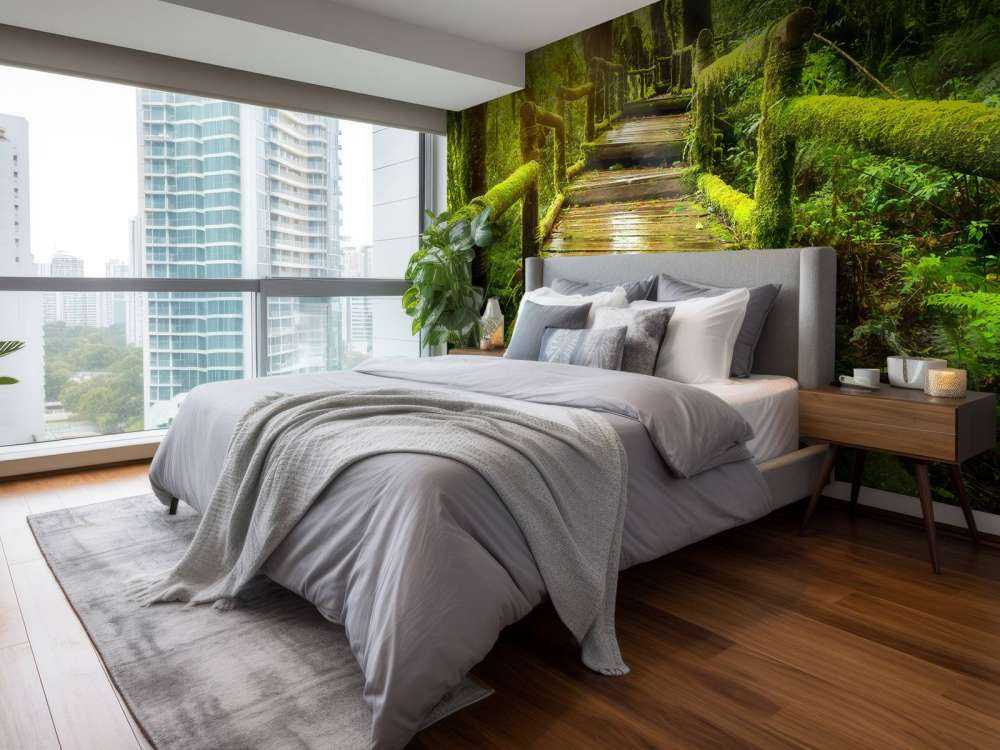 Duże schody do dżungli