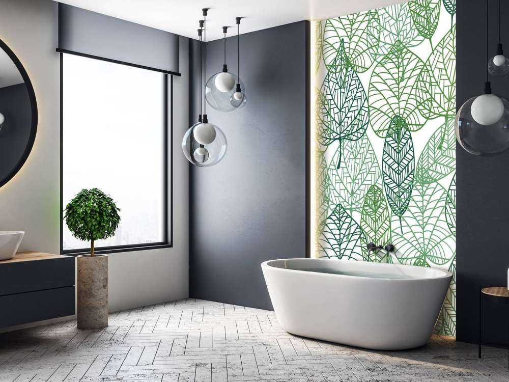 Ażurowe zielone liście