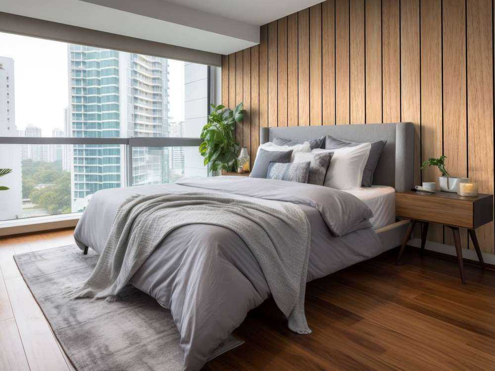 Lekkie pionowe deski drewniane