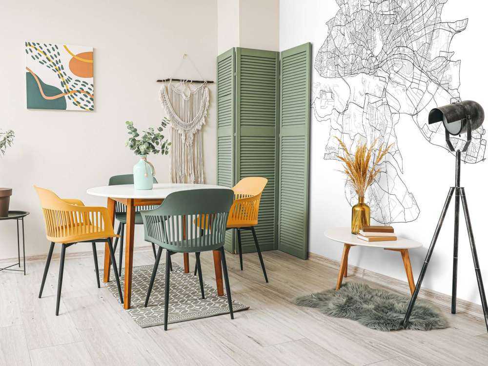 Mapa Hamburga, biała 