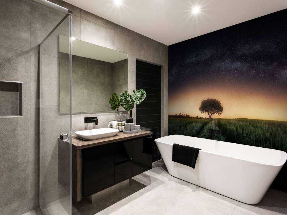 Milky way over lonely tree