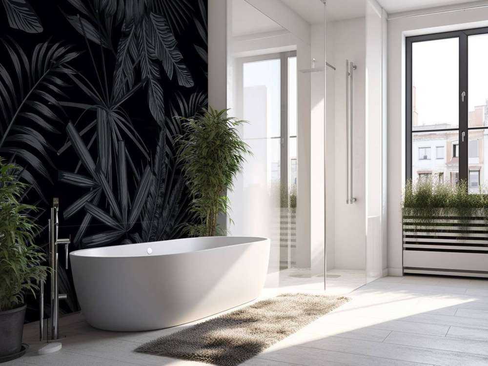 Tropikalne czarne liście