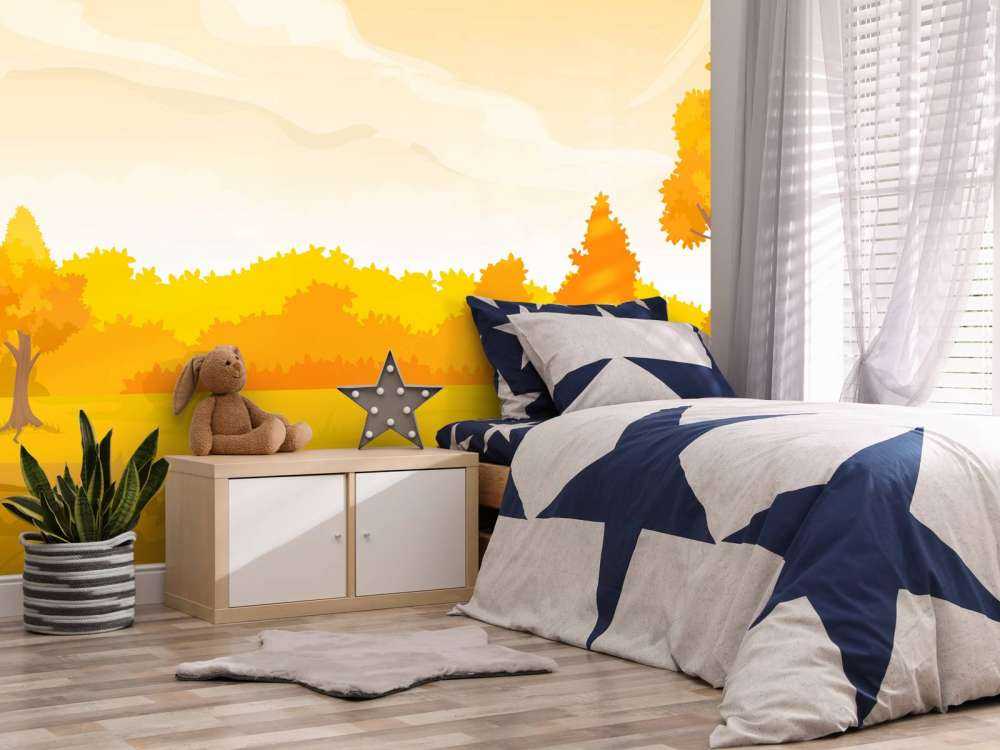 Ilustracja jesiennego krajobrazu