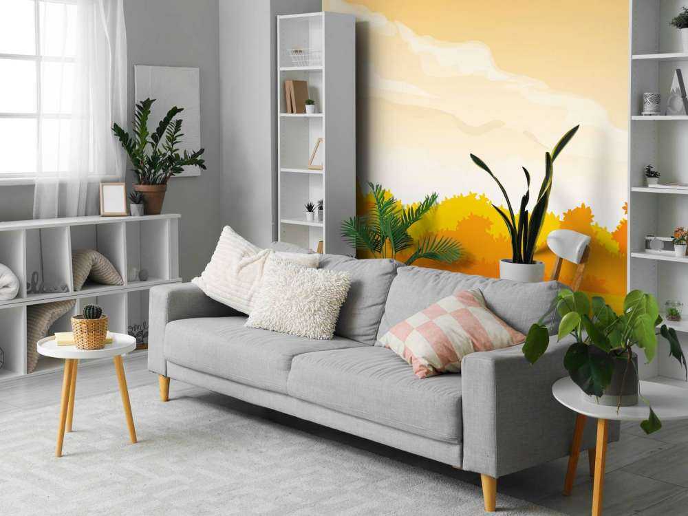 Ilustracja jesiennego krajobrazu