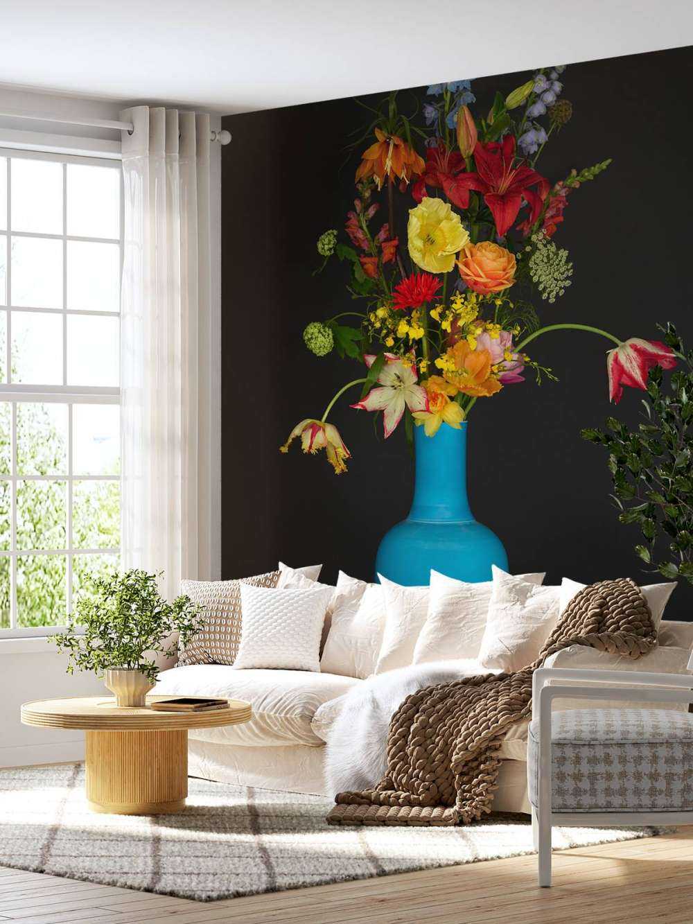 Obfity bukiet kwiatów